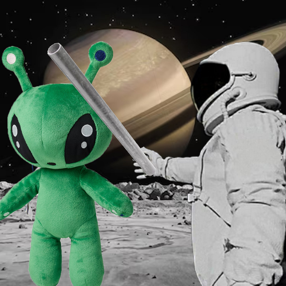 HITTING ALIENS WITH METAL PIPES album cover.